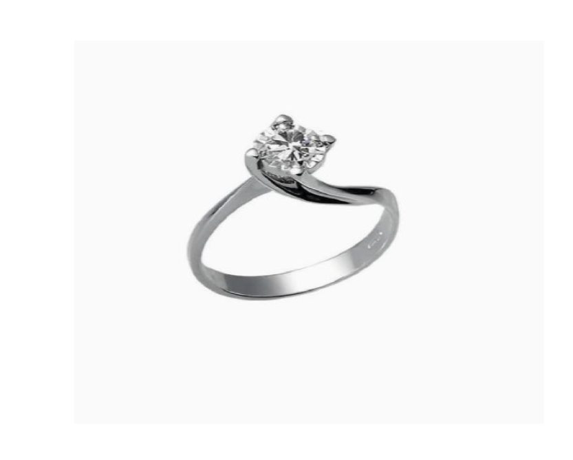 Solitario Diamante Donna Oro 0.04ct